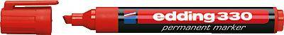 Edding 330 4-330002 Marqueur permanent rouge résiste à l'eau: oui