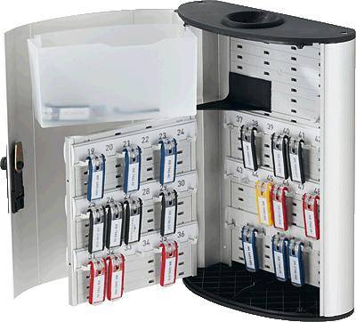 Durable Boîte à clés KEY BOX PLUS 54 - 1968 196823 Nombre de crochets 54 argent (métallisé)