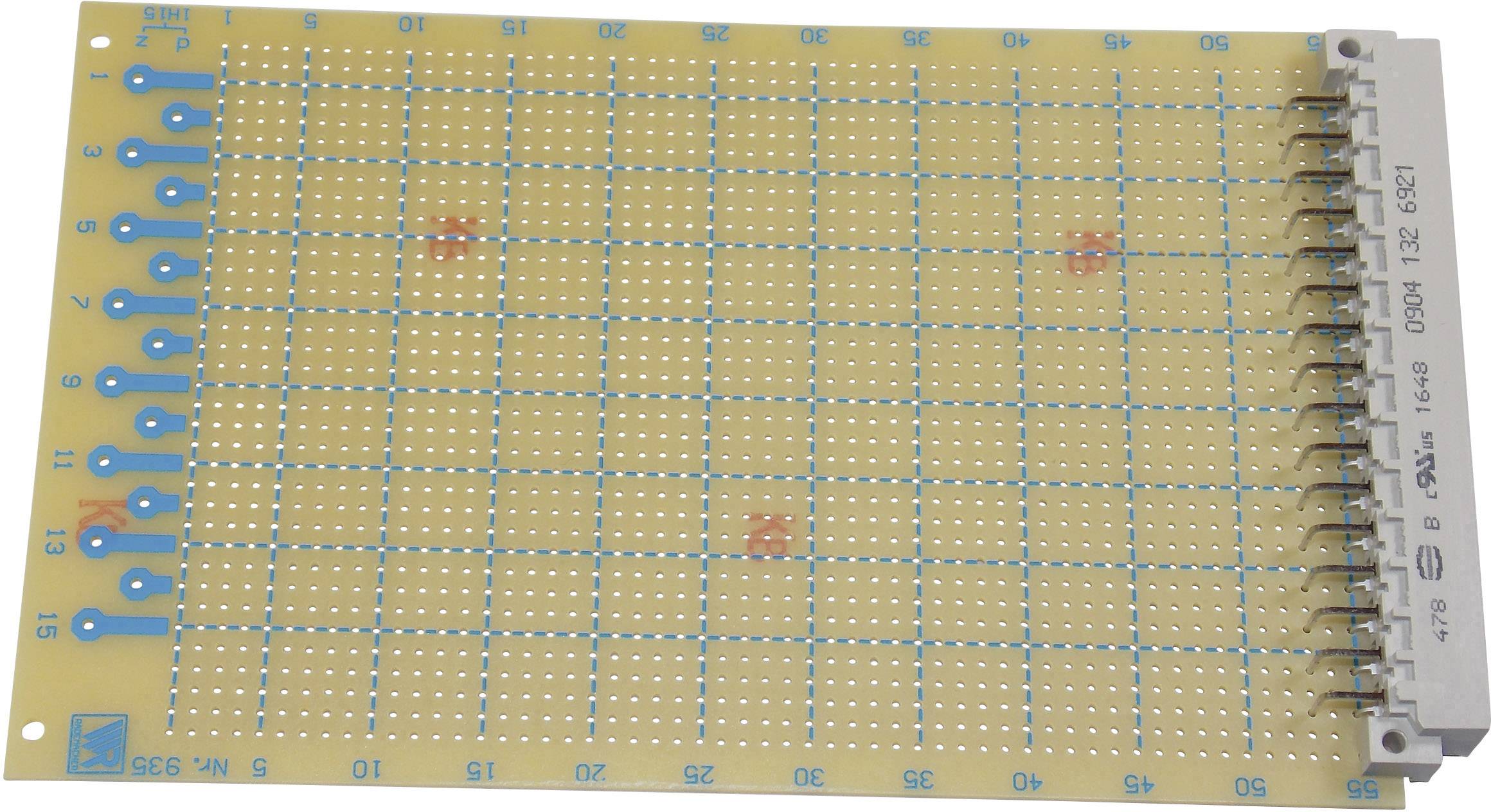 Platine d'expérimentation Rademacher WR-Typ 935 VK C-935-HP Bakélite (L x l) 160 mm x 100 mm 35 µm Pas 2.54 mm 1 pc(s)