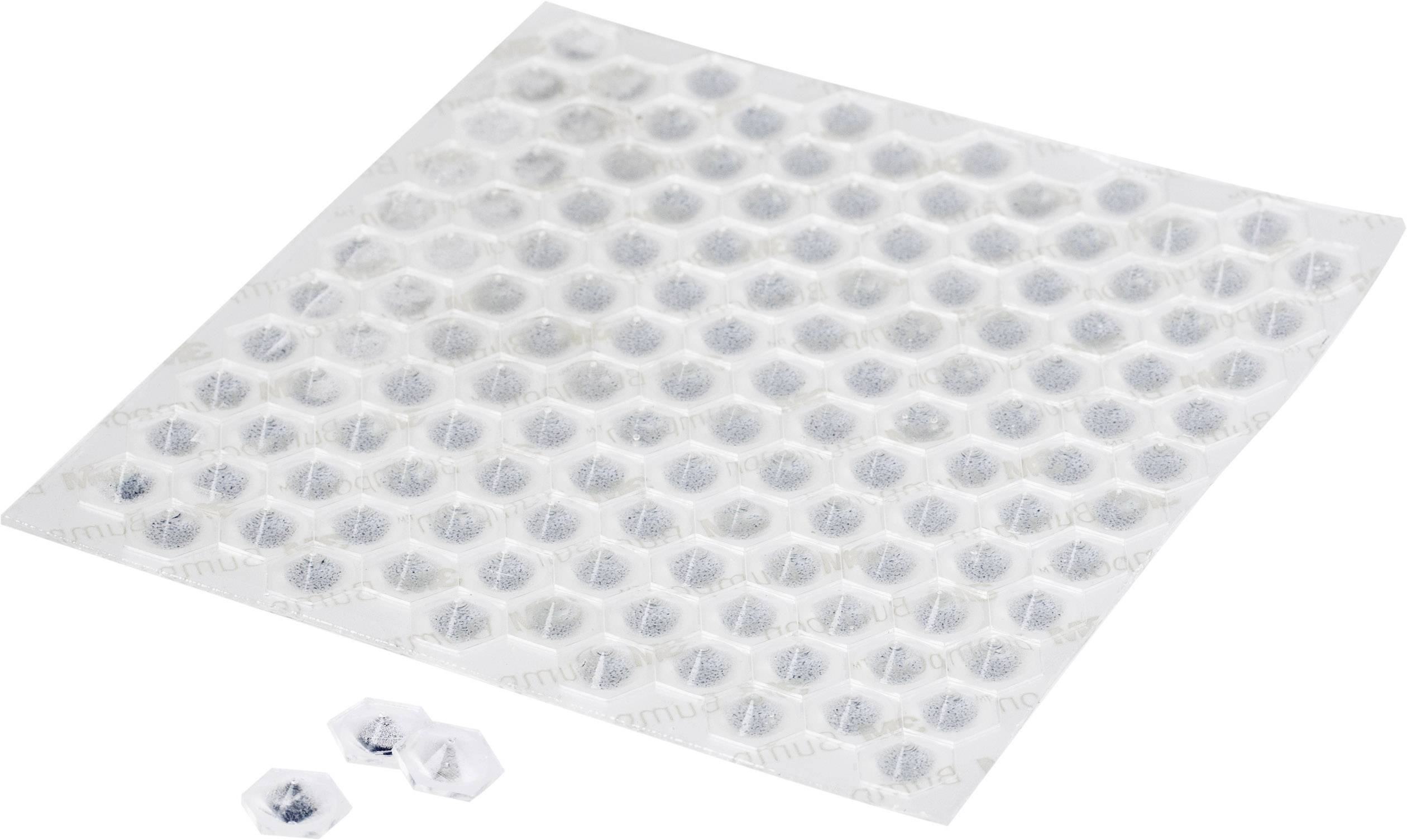 Une feuille de film avec de petites chambres alvéolaires, remplie de billes de silicium qui absorbent l'humidité.