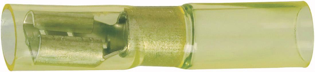 Cosse clip 6.3 mm x 0.8 mm DSG Canusa 7934300102 avec gaine thermorétractable 180 ° entièrement isolé jaune