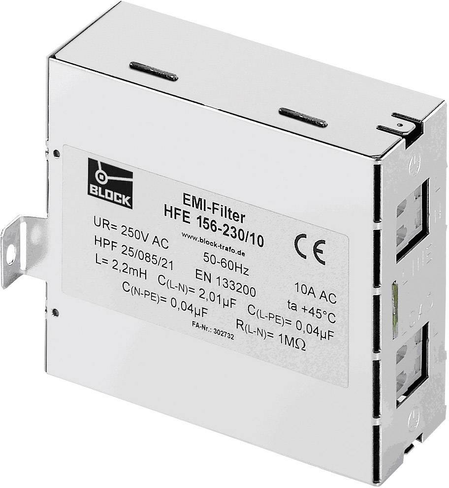 Filtre d'antiparasitage BLOCK HFE 156-230/12 250 V/AC 12 A (l x H) 45 mm x 110 mm 1 pc(s)