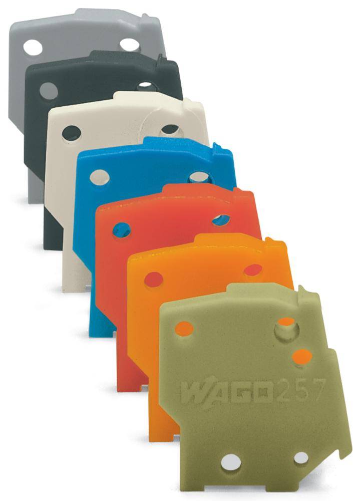 Plaque d'extrémité WAGO 257-600 orange 100 pc(s)