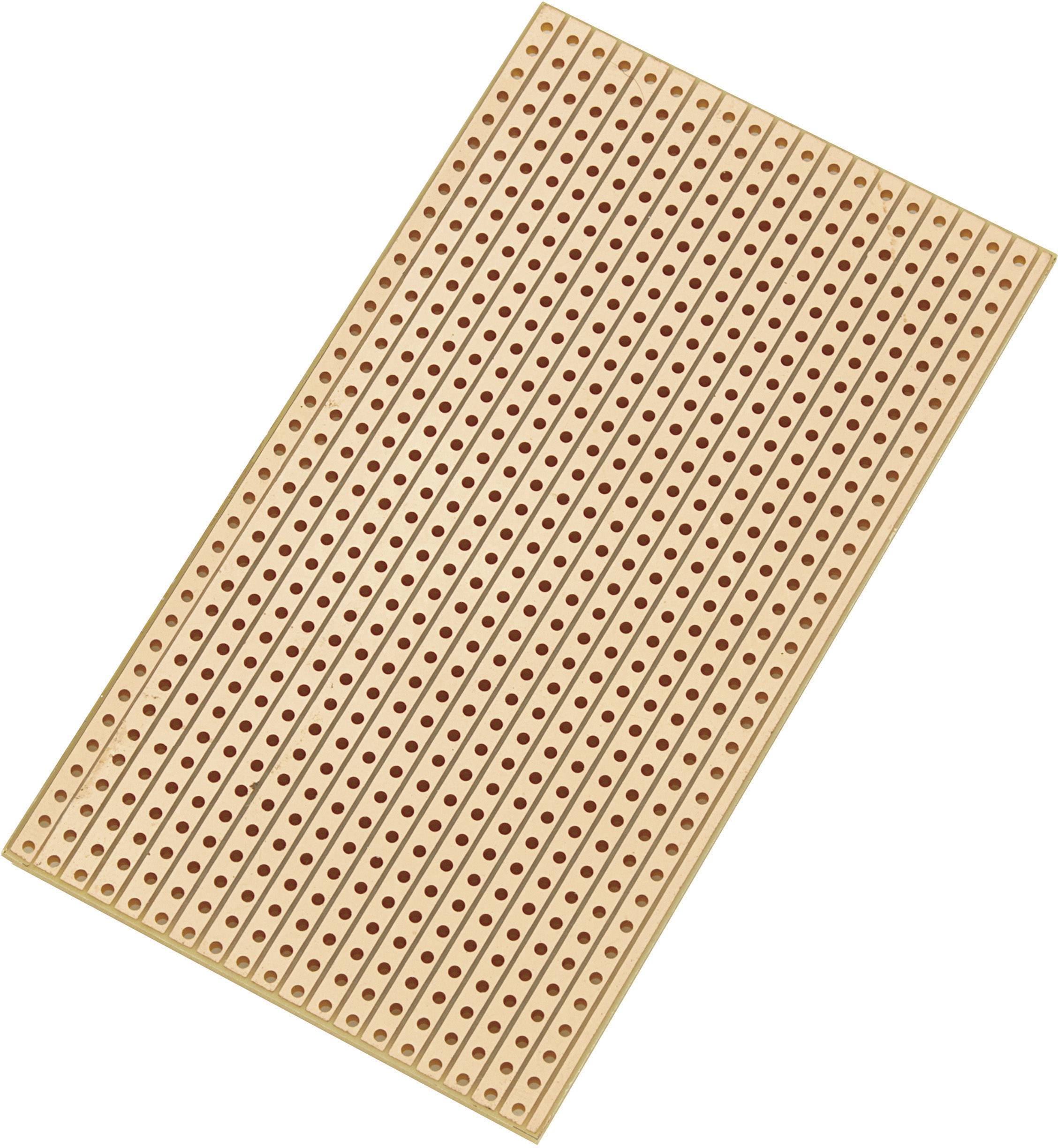 TRU COMPONENTS SU527629 Platine Euro Bakélite (L x l) 90 mm x 50 mm 35 µm Pas 2.54 mm Contenu 1 pc(s)