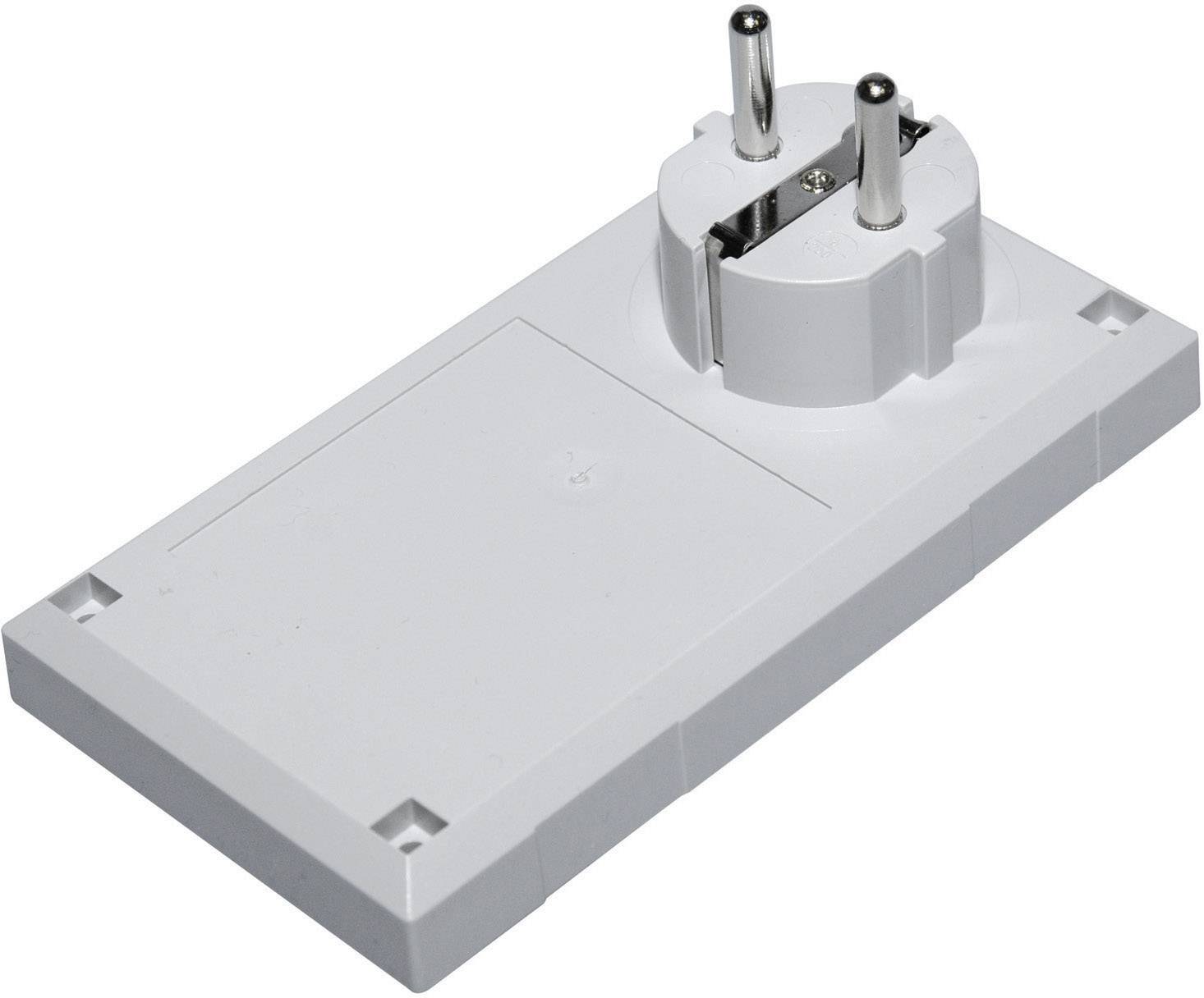 Boîtier avec fiche secteur TRU COMPONENTS ESU 1200 E/CEE 125 x 67 x 50 Polycarbonate, ABS gris clair 1 pc(s)