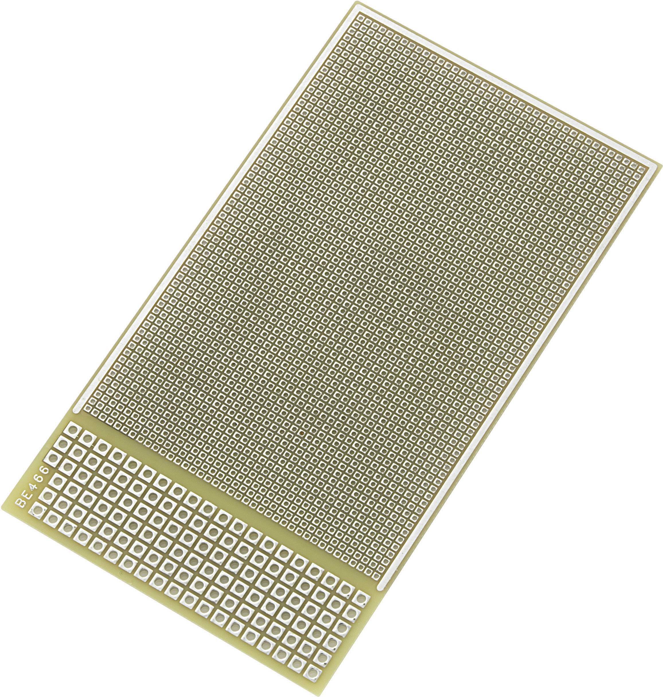 Une plaquette de prototypage vierge avec de nombreux petits trous pour les composants électroniques. Convient parfaitement aux projets d'électronique DIY.