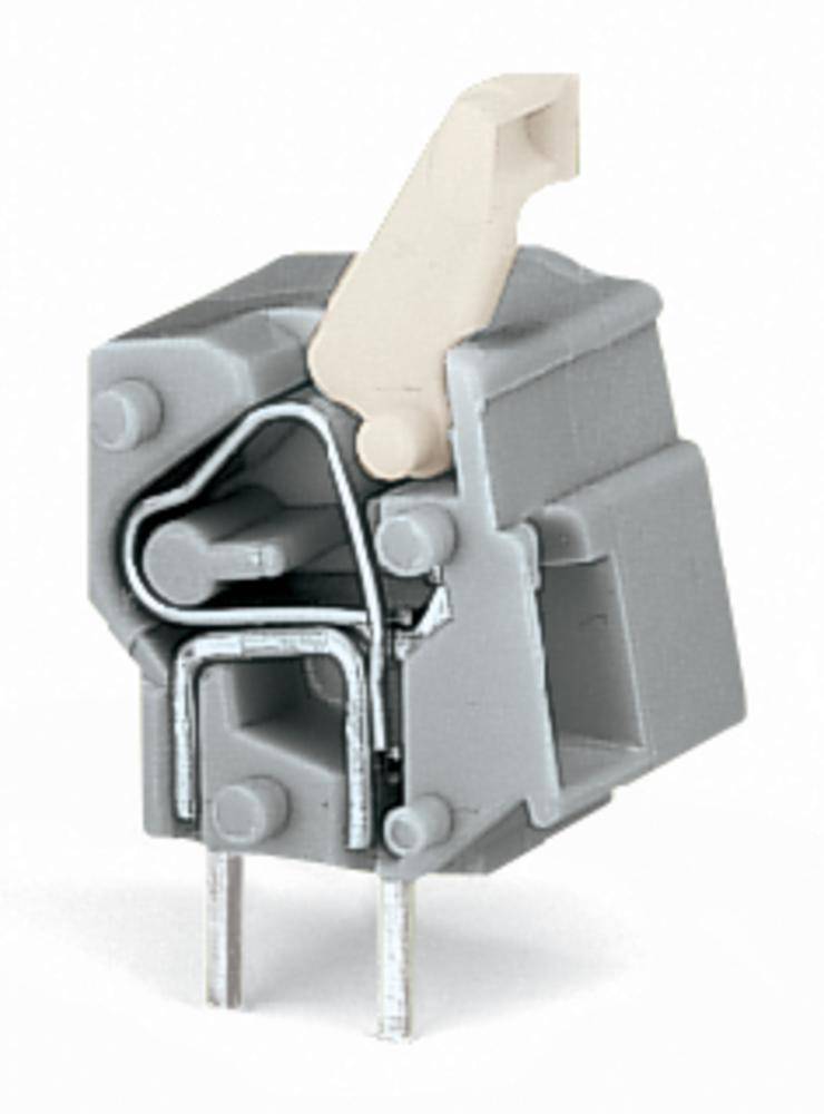 Bornier à ressort WAGO 257-763/999-950 2.50 mm² Nombre de pôles (num) 1 gris clair 300 pc(s)