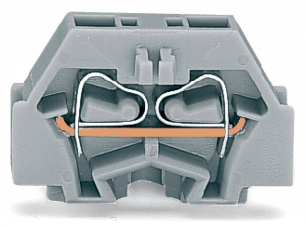 Borne d'extrémité WAGO 260-313 5 mm ressort de traction Affectation: L gris 300 pc(s)