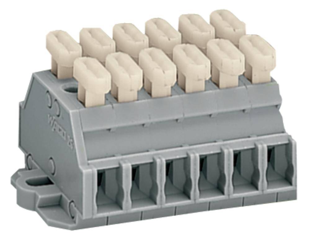 Bornier WAGO 261-426/341-000 6 mm ressort de traction Affectation: L gris 50 pc(s)