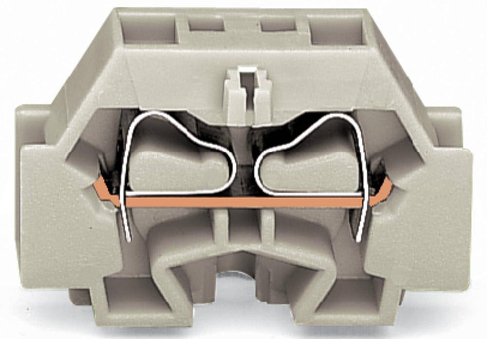 Borne d'extrémité WAGO 262-130 7 mm ressort de traction Affectation: L gris 100 pc(s)