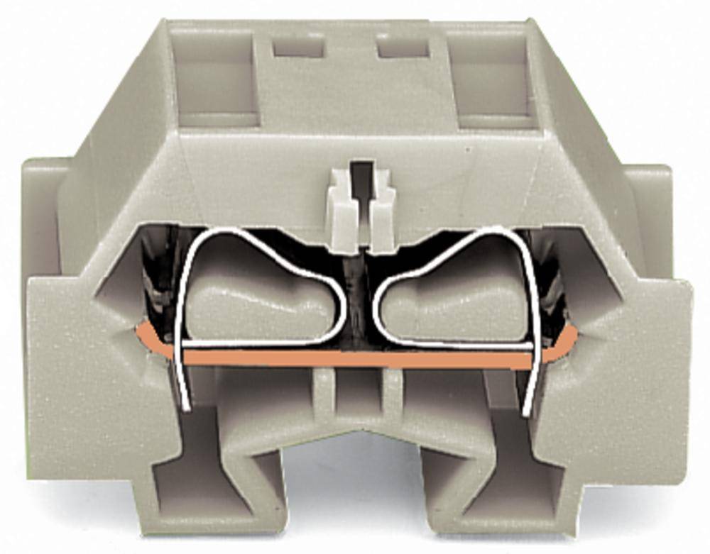 Borne d'extrémité WAGO 262-230 12 mm ressort de traction Affectation: L gris 100 pc(s)