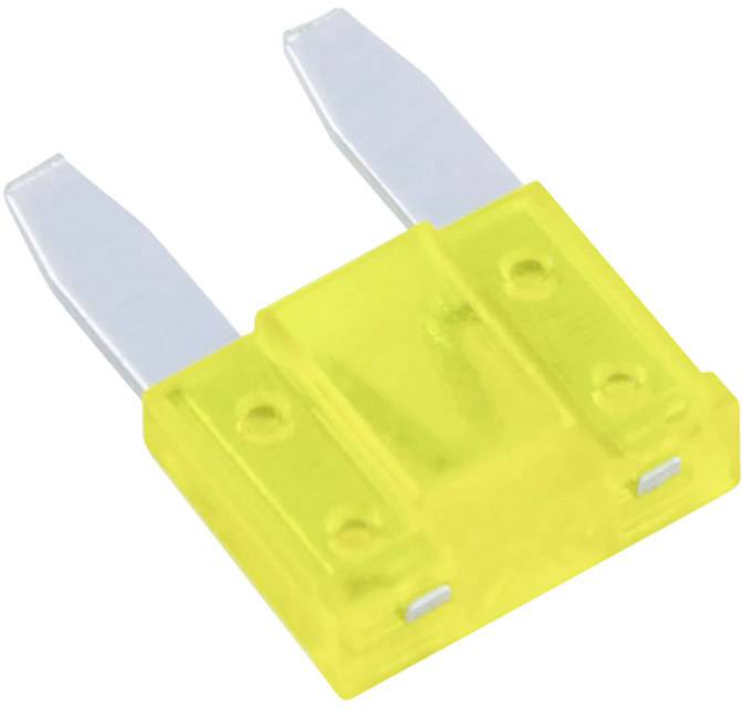 Mini fusible plat 20 A MTA Automotive 341631 534990 jaune