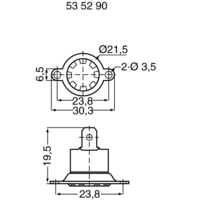 Thermostat bimétallique 525172 250 V 10 A ouverture 65 °C fermeture 55 °C 1 pc(s) Thermostat bimétallique 525172 250 V 10 A ouverture 65 °C fermeture 55 °C 1 pc(s)