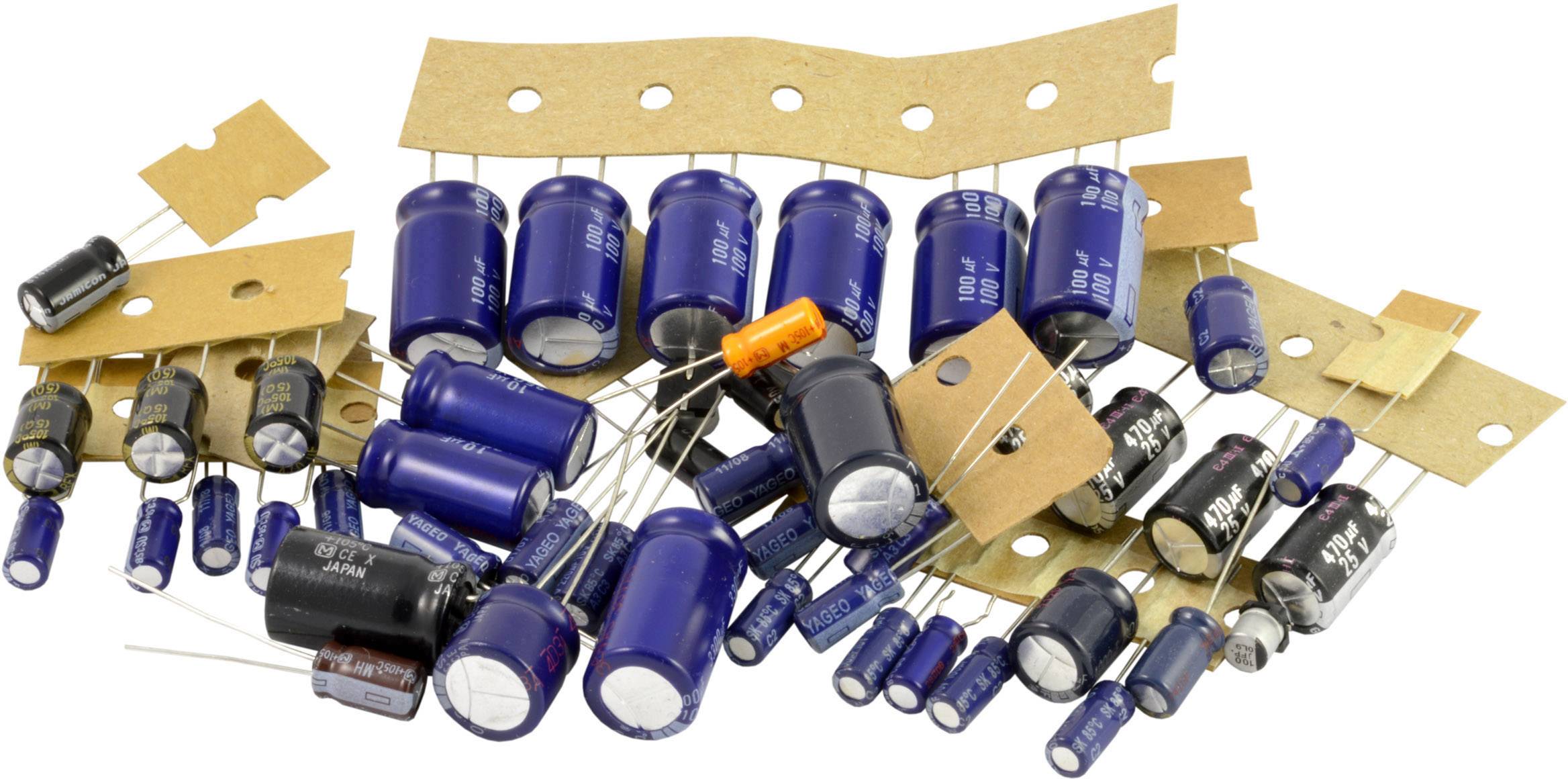 Kemo S005 Assortiment de condensateurs électrolytiques 50 parties