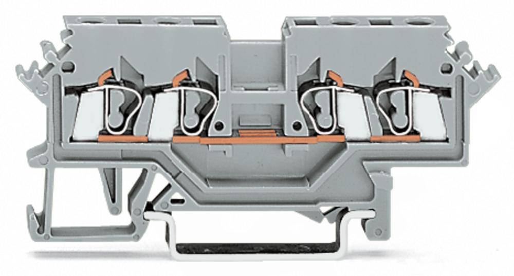 Borne de passage WAGO 280-990 5 mm ressort de traction Affectation: L gris 100 pc(s)