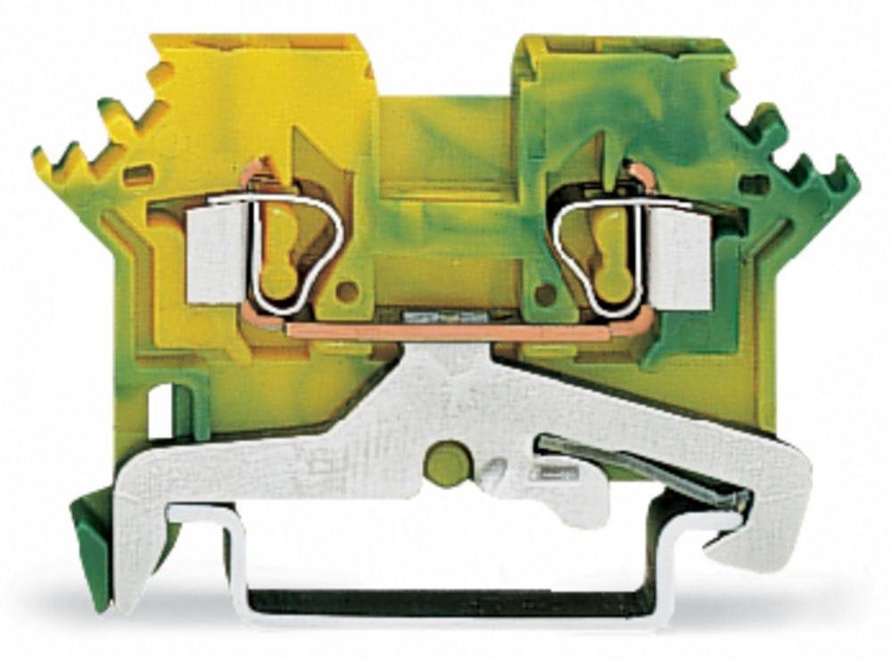 Borne pour conducteur de protection WAGO 280-607/999-950 5 mm ressort de traction Affectation: terre vert, jaune 100 pc(s)