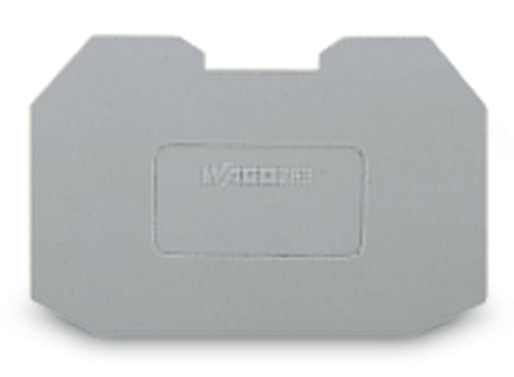 Carte blanche rectangulaire aux coins arrondis. Au centre, on peut voir un gaufrage carré portant le texte « V4050EB ».