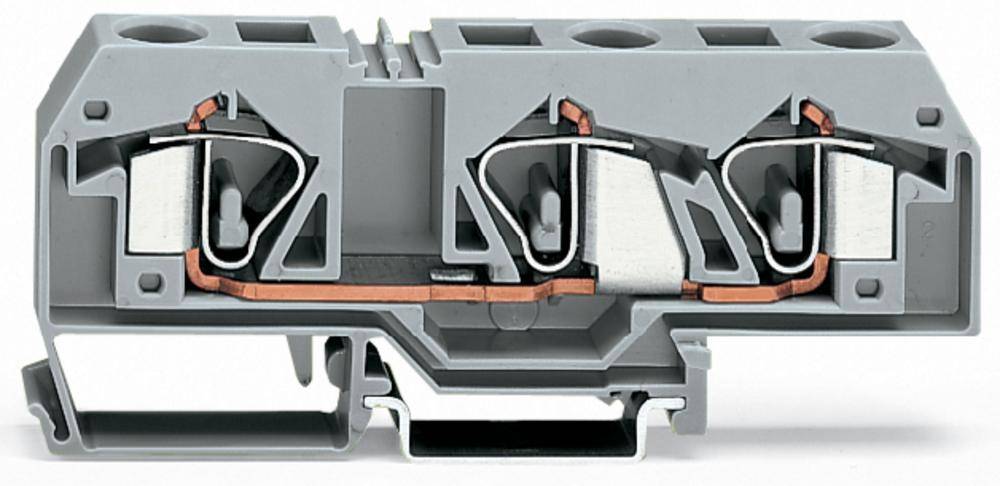 Borne de passage WAGO 283-674 12 mm ressort de traction Affectation: N bleu 20 pc(s)