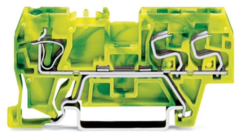 Borne pour conducteur de protection WAGO 290-687 5 mm ressort de traction Affectation: terre vert, jaune 100 pc(s)