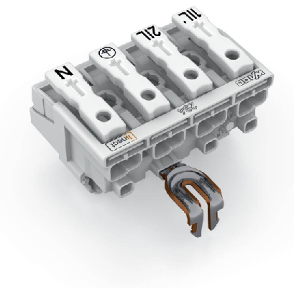 Borne de branchement secteur WAGO 294-8224 flexible: - rigide: 0.5-2.5 mm² Nombre de pôles: 4 blanc 500 pc(s)