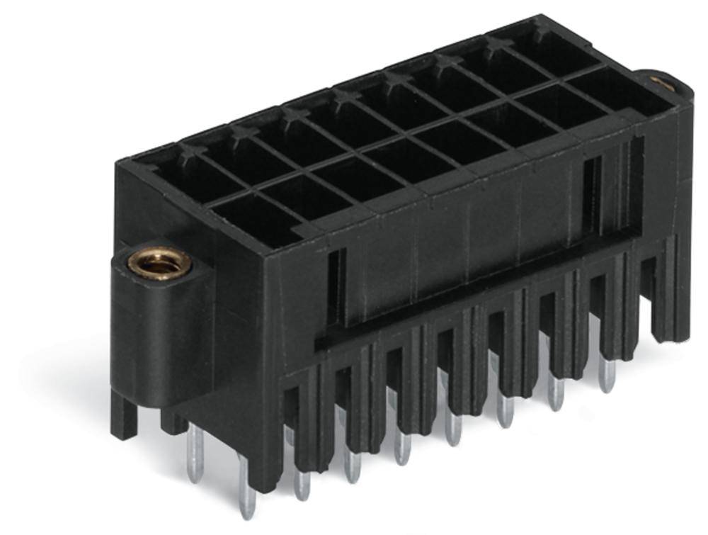 Barrette mâle (standard) série 1735 WAGO 713-1466/107-000 Nbr total de pôles 12 Pas: 3.50 mm 50 pc(s)