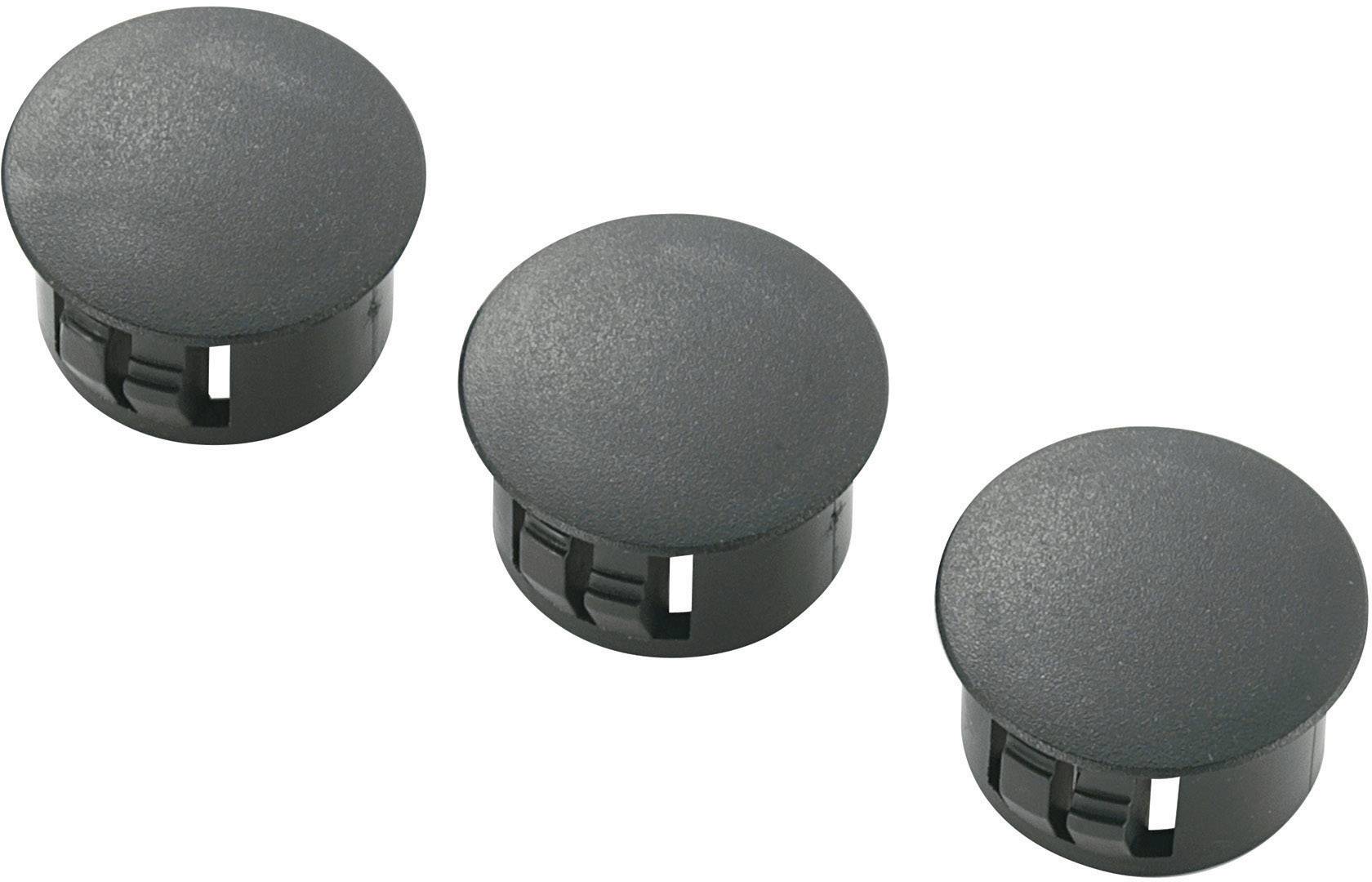 TRU COMPONENTS TC-HPR-16203 Bouchon Epaisseur de plaque (maxi) 1.6 mm Polyamide noir 100 pc(s)