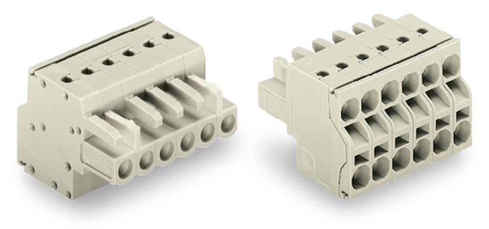 Boîtier femelle pour câble série 721 WAGO 721-2104/026-000 Nbr total de pôles 4 Pas: 5 mm 100 pc(s)