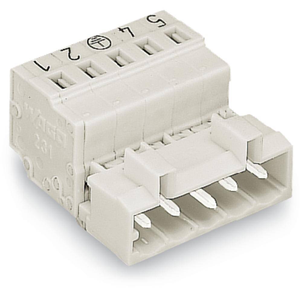 Barrette mâle (standard) série 2060 WAGO 721-612/018-000 Nbr total de pôles 12 Pas: 5 mm 25 pc(s)