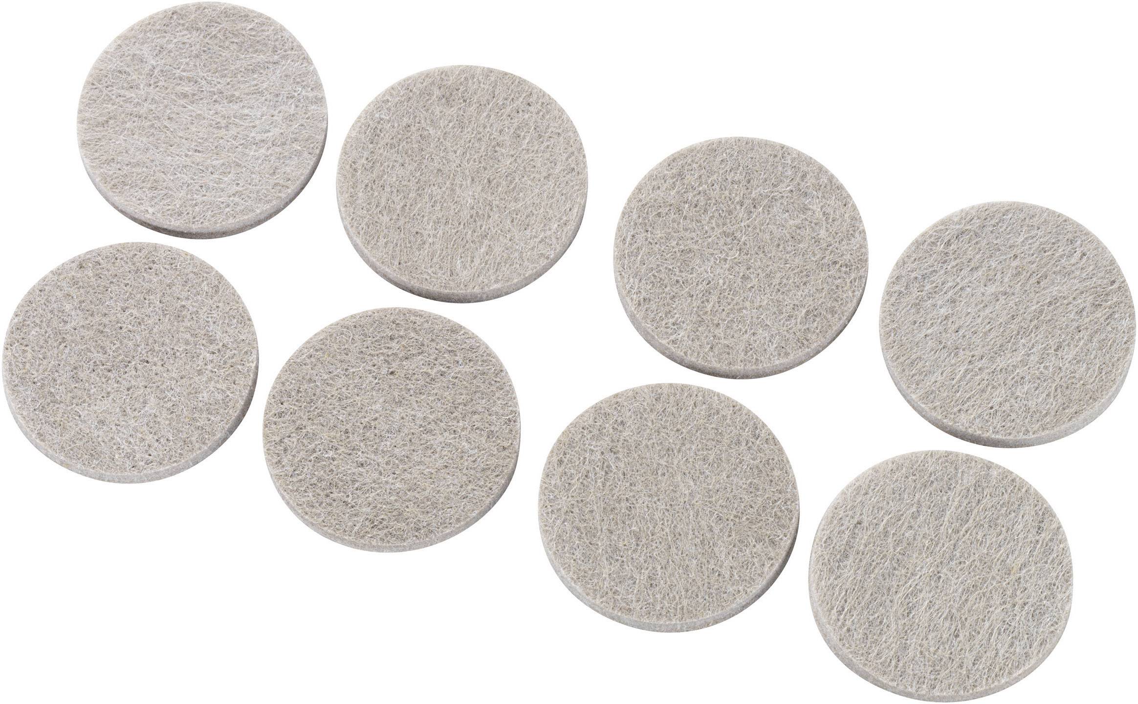 Patin en feutre TRU COMPONENTS FP3805BN 540906 autocollant, rond gris (Ø x H) 38 mm x 5 mm 8 pc(s)