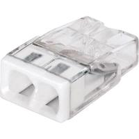 Borne de raccordement WAGO 2273-202-100 flexible: - rigide: 0.5-2.5 mm² Nombre de pôles: 2 transparent, blanc 100 pc(s) Borne de raccordement WAGO 2273-202-100 flexible: - rigide: 0.5-2.5 mm² Nombre de pôles: 2 transparent, blanc 100 pc(s)