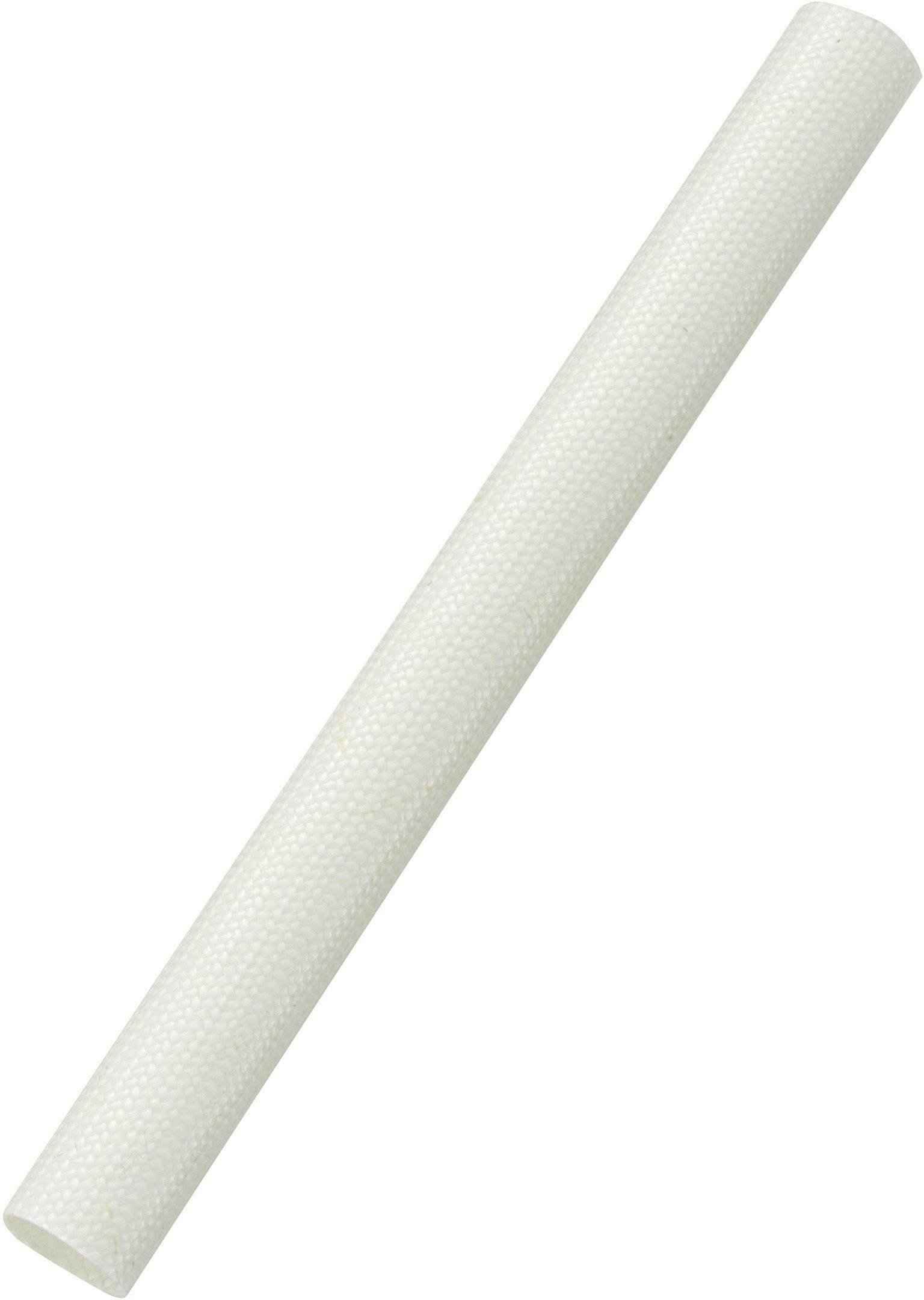 Un objet blanc, tubulaire, à la surface légèrement texturée, est posé en biais.