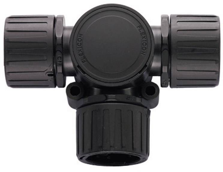 Distributeur en T Ø intérieur: 16 mm, 16 mm, 16 mm HellermannTyton HG16-T 166-24800 noir 1 pc(s)
