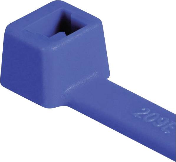 HellermannTyton 111-03008 T30R-PA66-BU Serre-câble 150 mm 3.50 mm bleu résistant aux intempéries 100 pc(s)
