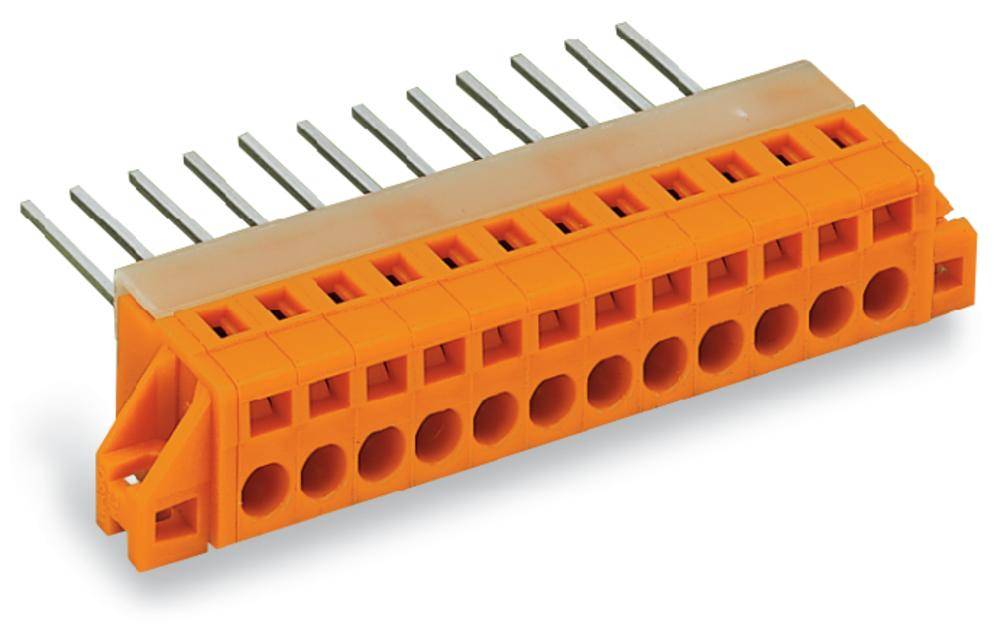 Bornier à ressort WAGO 731-172/048-000 2.50 mm² Nombre de pôles 12 orange 25 pc(s)