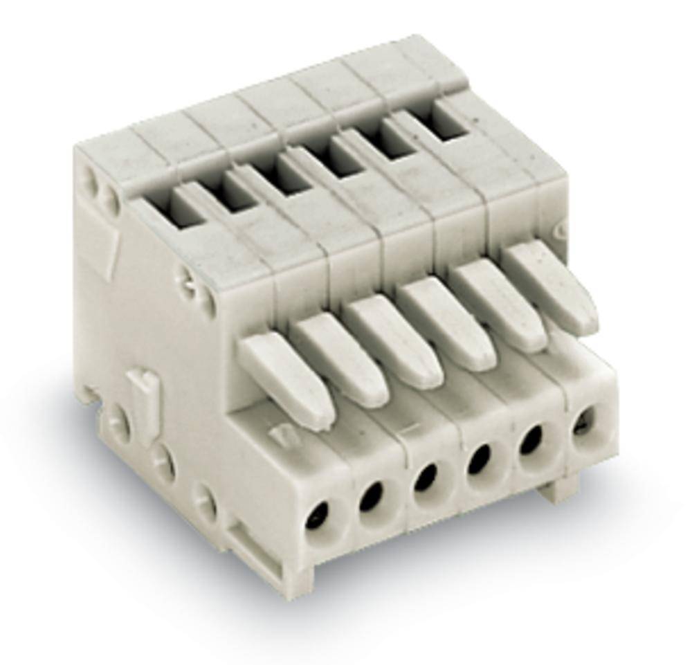 Boîtier femelle pour câble série 733 WAGO 733-107 Nbr total de pôles 7 Pas: 2.50 mm 100 pc(s)