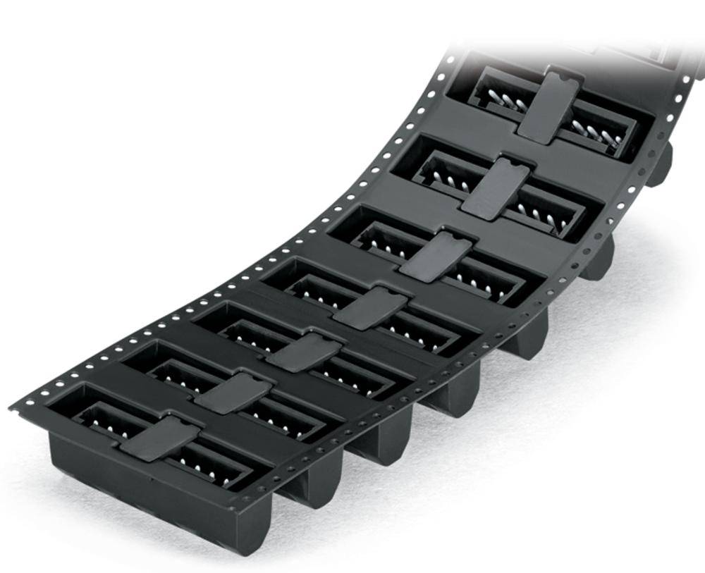 Barrette mâle (standard) série 2140 WAGO 734-138/105-604/997-407 Nbr total de pôles 8 Pas: 3.50 mm 200 pc(s)