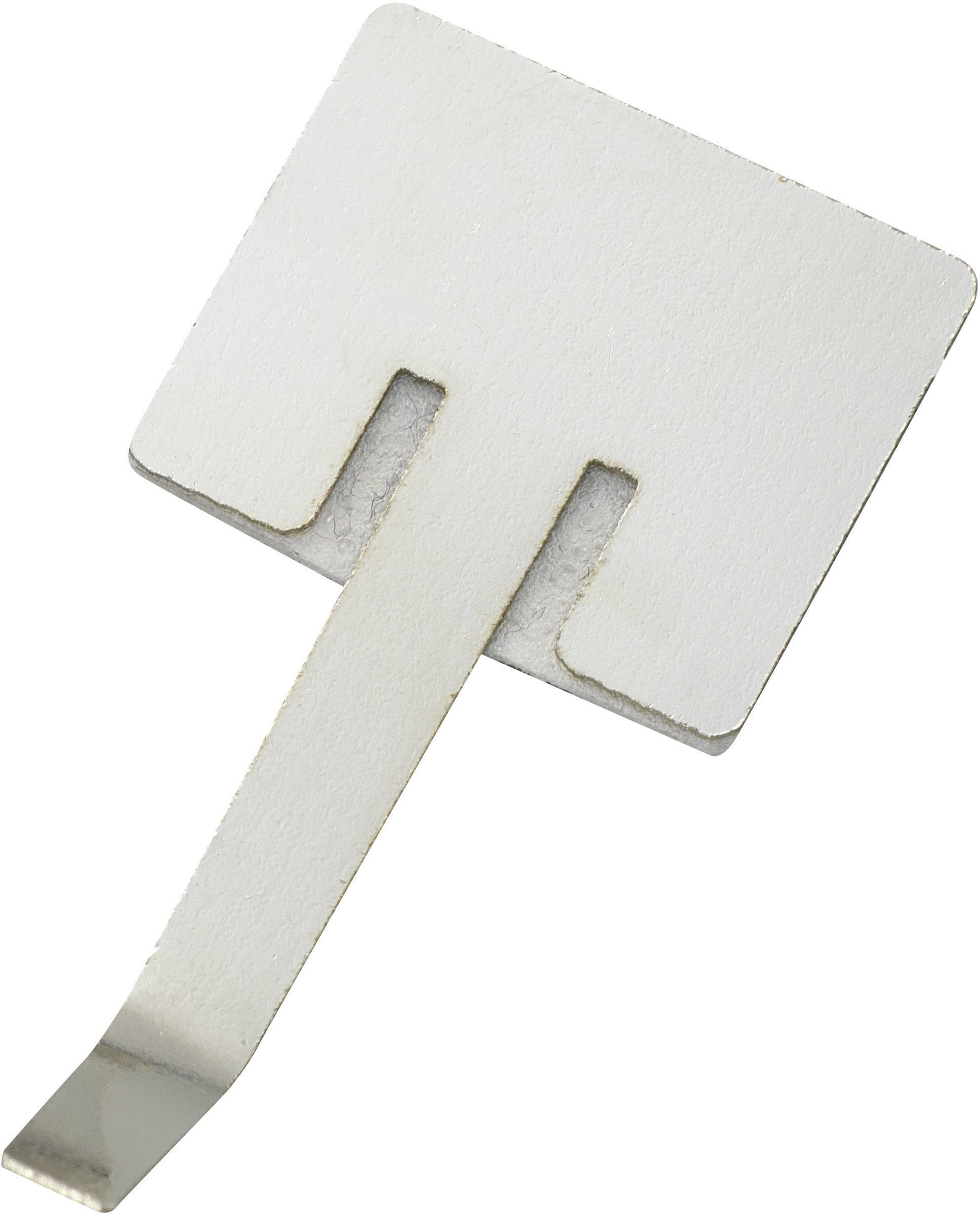 TRU COMPONENTS Bride de montage autocollant 543655 Plage de Ø du faisceau 6 mm (max) argent