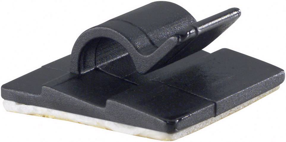 PB Fastener 5431-SW Clip de câble autocollant 5431-SW Plage de Ø du faisceau 5 mm (max) noir