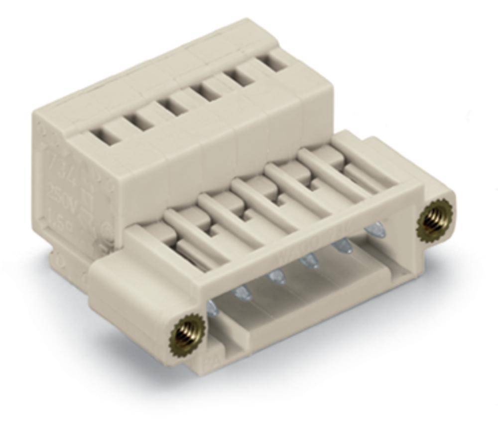 Barrette mâle (standard) série 2140 WAGO 734-313/109-000 Nbr total de pôles 13 Pas: 3.50 mm 25 pc(s)