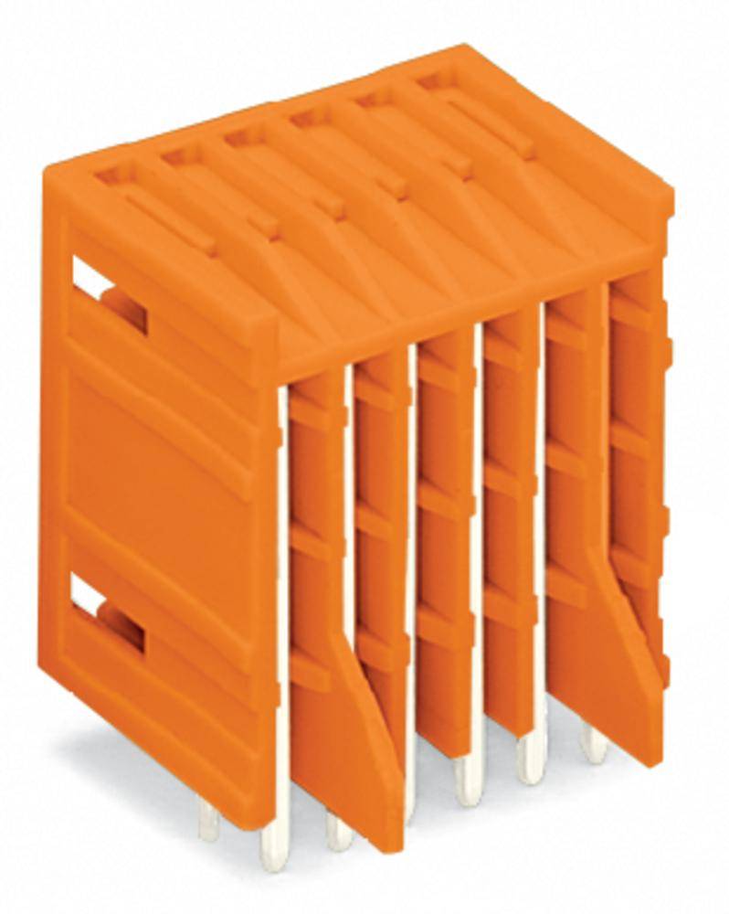 Barrette mâle (standard) série 2140 WAGO 734-433/001-000 Nbr total de pôles 6 Pas: 3.81 mm 100 pc(s)