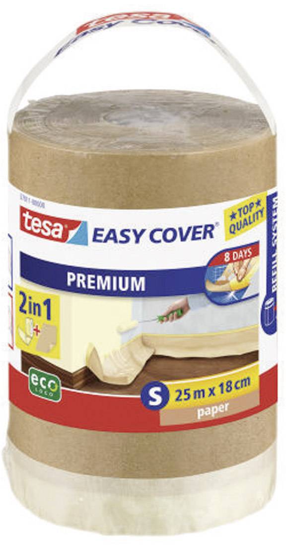 Papier de masquage tesa Easy Cover® tesa 57011-00000-03 marron (L x l) 25 m x 18 cm caoutchouc 1 pc(s)