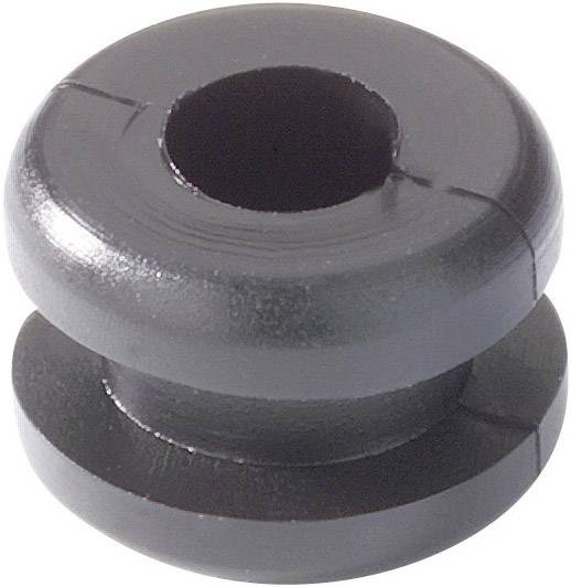 Passe-câbles HellermannTyton HV1201B-PVC-BK-N1 633-02020 Ø max. des bornes 4 mm PVC noir