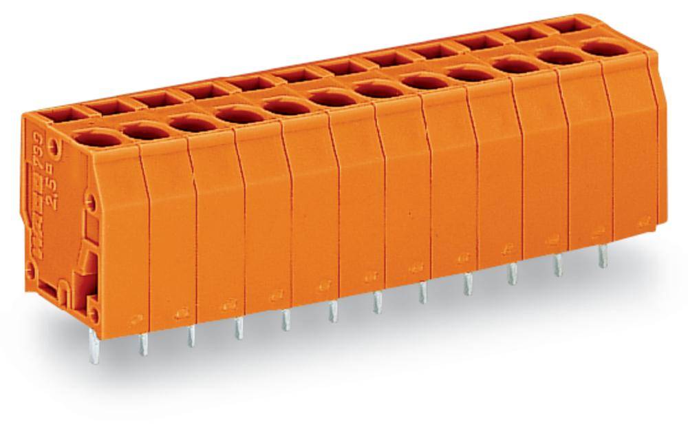 Bornier à ressort WAGO 739-158 2.50 mm² Nombre de pôles 8 orange 100 pc(s)
