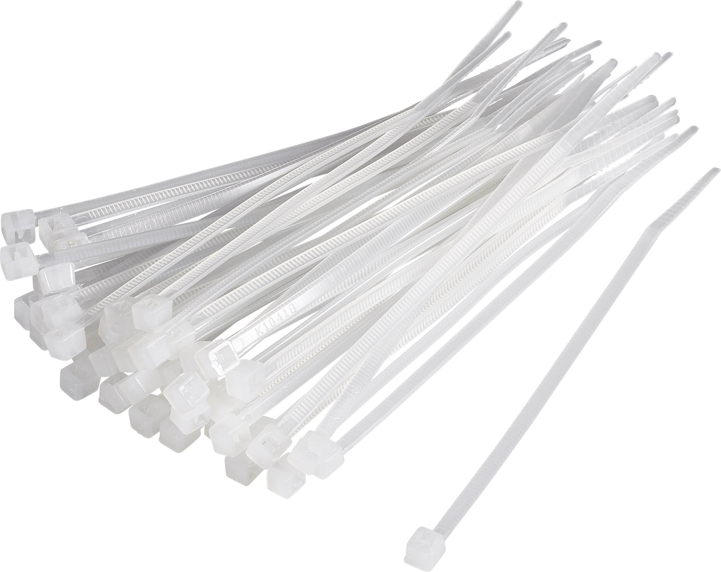 Serre-câble 120 mm x 3.20 mm naturel TRU COMPONENTS TC-CV120203 1592848 crantage intérieur 100 pc(s)