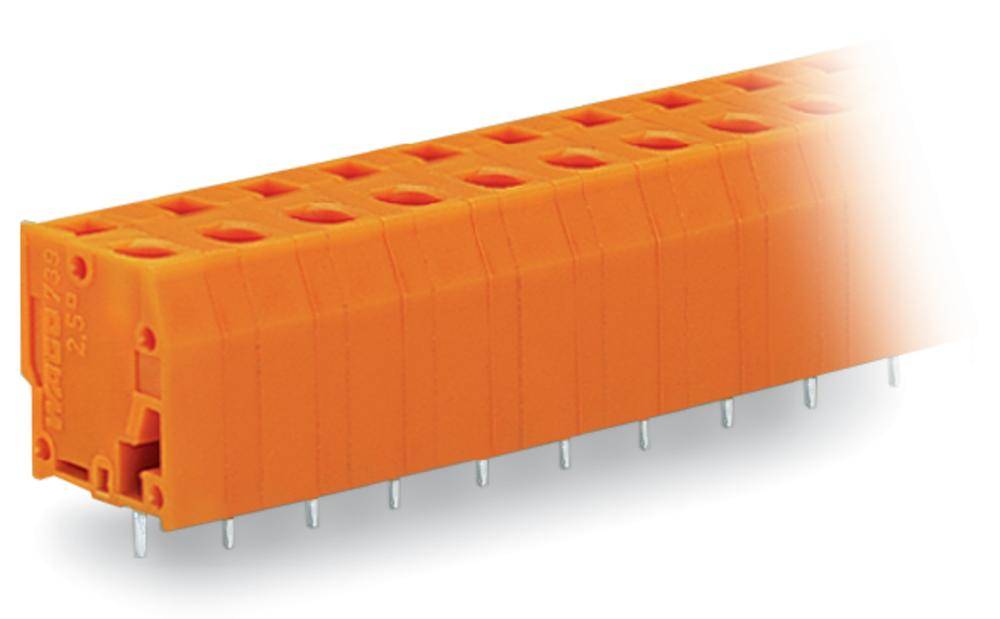 Bornier à ressort WAGO 739-236 2.50 mm² Nombre de pôles 6 orange 100 pc(s)