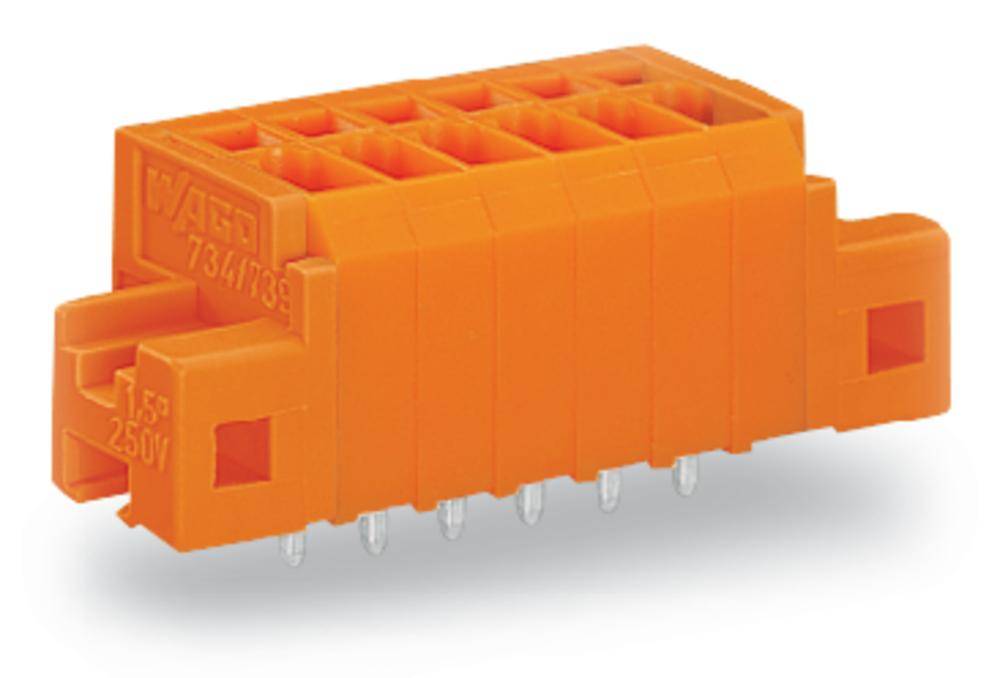 Bornier à ressort WAGO 739-333/001-000 1.50 mm² Nombre de pôles 3 orange 180 pc(s)