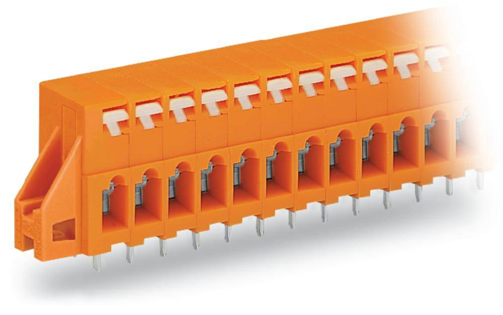 Bornier à ressort WAGO 741-236 2.50 mm² Nombre de pôles 6 orange 100 pc(s)
