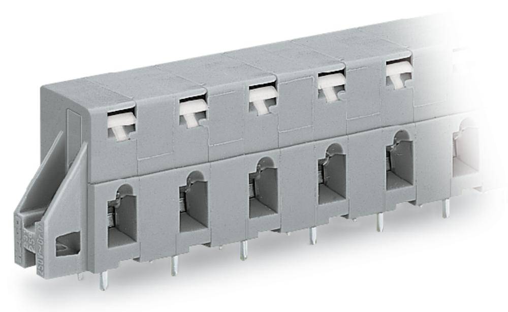 Bornier à ressort WAGO 741-527 2.50 mm² Nombre de pôles (num) 7 gris 60 pc(s)