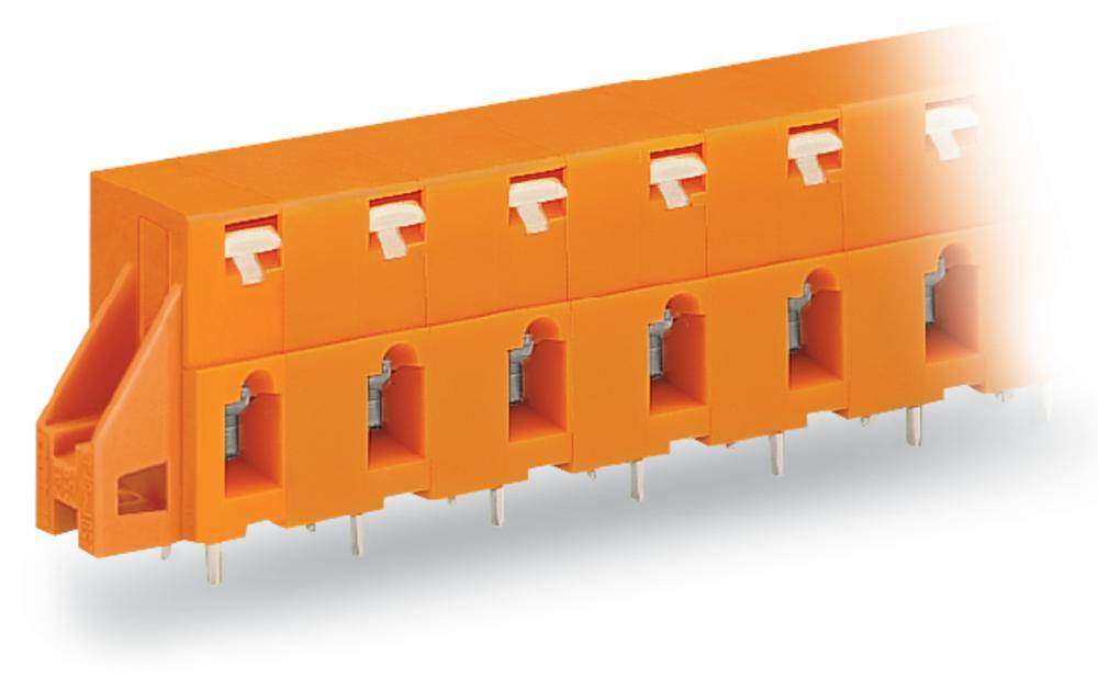 Bornier à ressort WAGO 741-624 2.50 mm² Nombre de pôles 4 orange 80 pc(s)