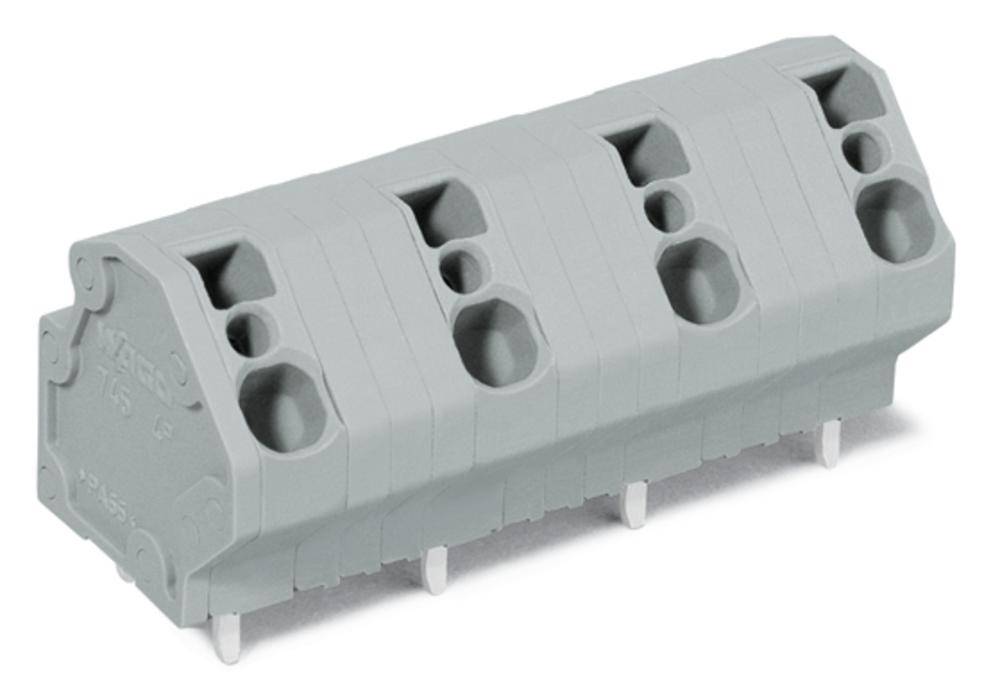 Bornier à ressort WAGO 745-3257 4.00 mm² Nombre de pôles (num) 7 gris 36 pc(s)